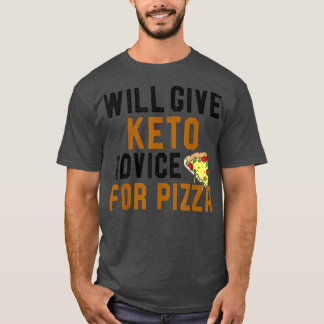T-shirt Donnera Keto Conseils Pour Pizza Funny Ketogy Di