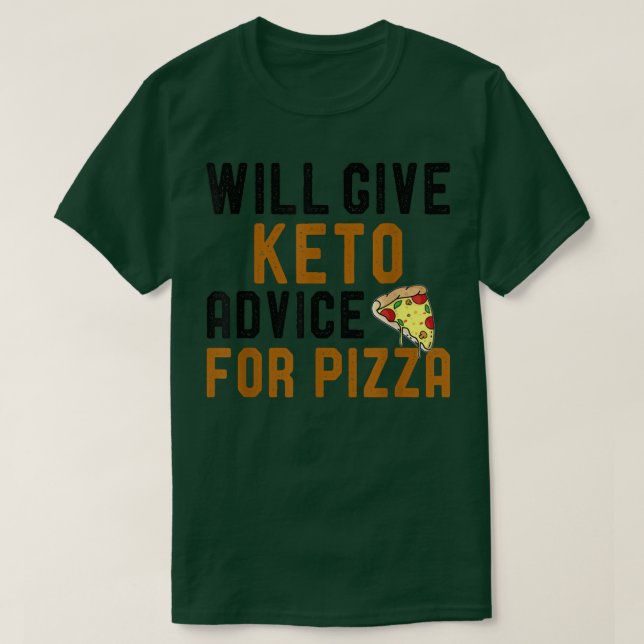 T-shirt Donnera Keto Conseils Pour Pizza Funny Ketogy Di (Design devant)