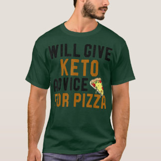 T-shirt Donnera Keto Conseils Pour Pizza Funny Ketogy Di
