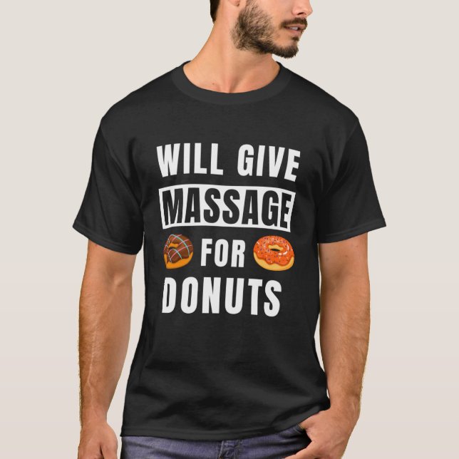 T-shirt Donnera Massage Pour Donuts Thérapeute Massage Le (Devant)