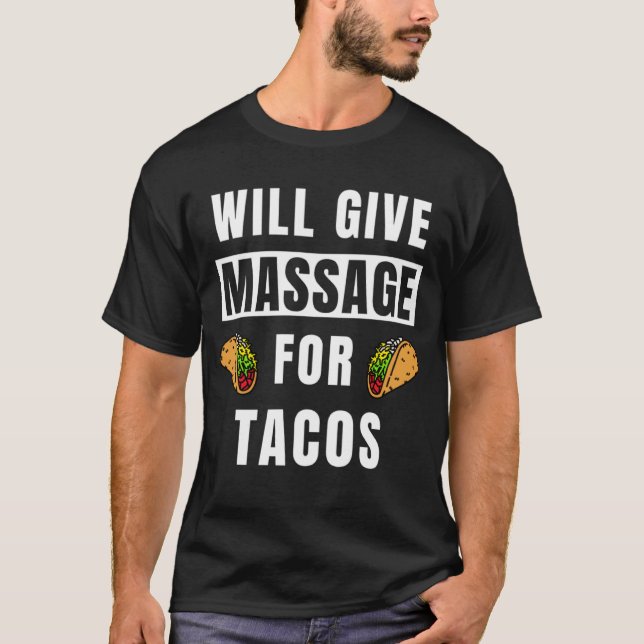 T-shirt Donnera Massage Pour Tacos Thérapeutique Massage L (Devant)