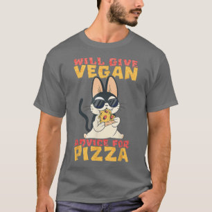 T-shirt Donnera Vegas Conseils Pour Pizza, Chat Cool, Cat 