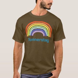 T-shirt Donnerstag jeudi Arc-en-ciel