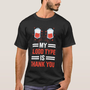 T-shirt Donneur de sang Cotisateur sanguin