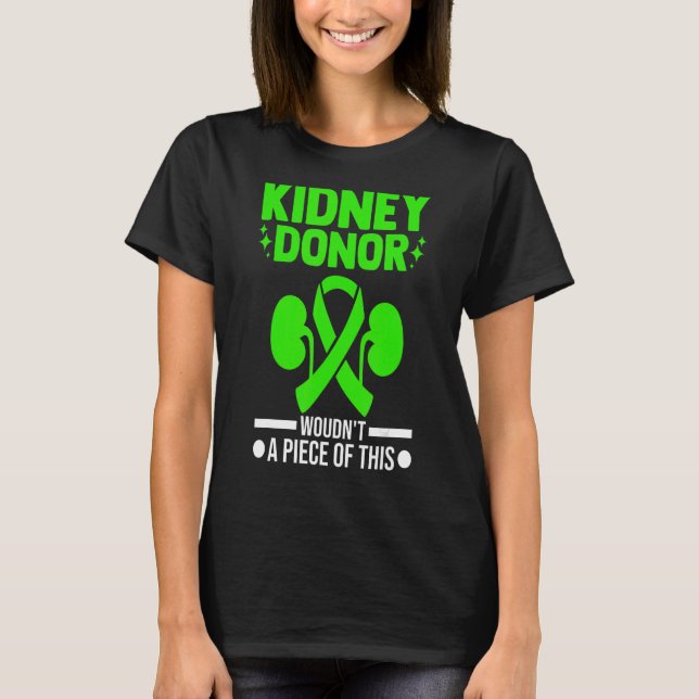 T-shirt donneurs de reins de greffe d'organe (Devant)