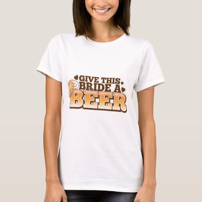 T-shirt DONNEZ à CETTE JEUNE MARIÉE une conception de (Devant)
