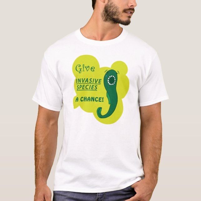 T-shirt Donnez à des espèces envahissantes une occasion ! (Devant)