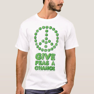 T-shirt Donnez à des pois une occasion (le cru)