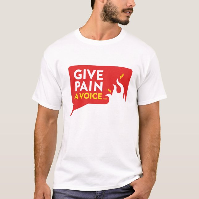 T-shirt Donnez à douleur une voix (Devant)