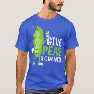 T-shirt Donnez Aux Pois Une Chance Veggie Funny Veganisme