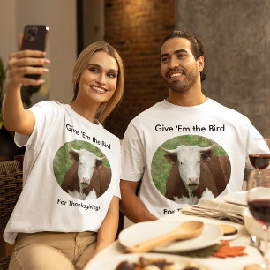 T-shirt Donnez-leur l'oiseau pour Thanksgiving Unisex