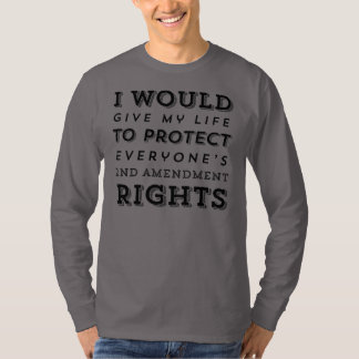 T-shirt Donnez ma chemise d'Amednment de la vie en second