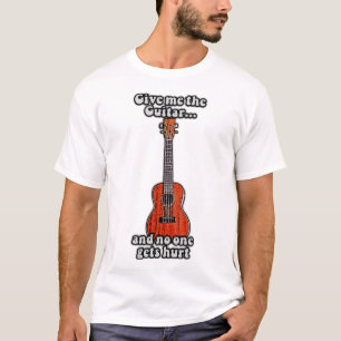 T-shirt Donnez-moi la guitare et personne ne sera blessé.