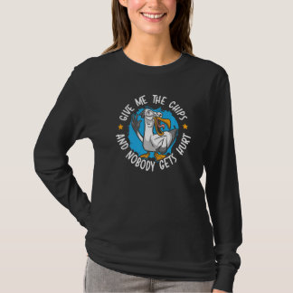 T-shirt Donnez-moi les frites et personne n'est blessé Sea