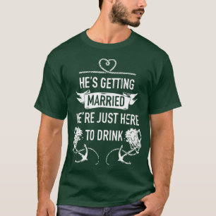 T-shirt Donnez-moi une bière, je me marie, homme drôle, ma