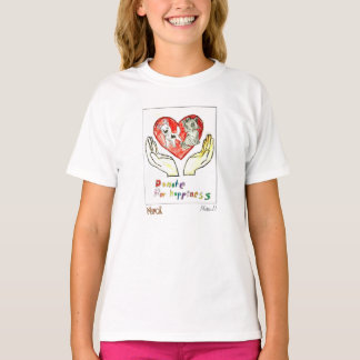 T-shirt "Donnez pour le bonheur" par Maria D.