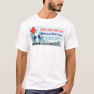 T-shirt Donnez salaire jour à la Croix-Rouge (US00048)
