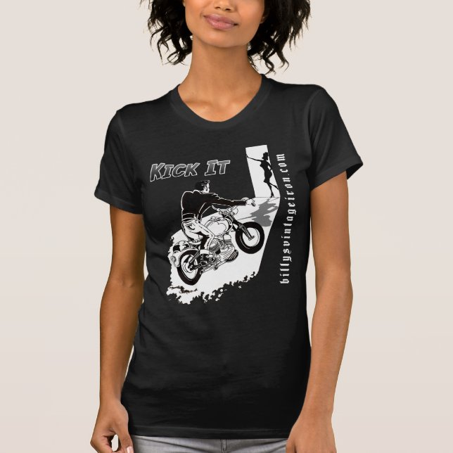 T-shirt Donnez- un coup de piedle (Devant)