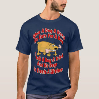 T-shirt Donnez Un Os À Un Chien...
