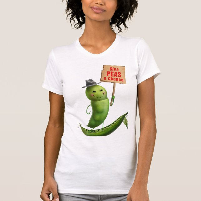 T-shirt Donnez une chance aux petits pois (Devant)