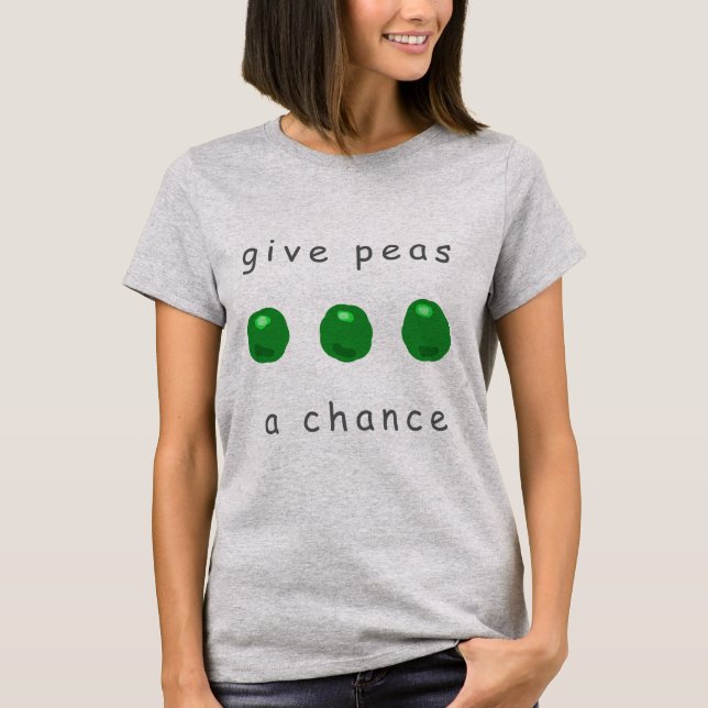 T-shirt Donnez une chance aux pois (Devant)