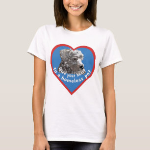 T-shirt Donnez votre coeur à un animal familier sans abri