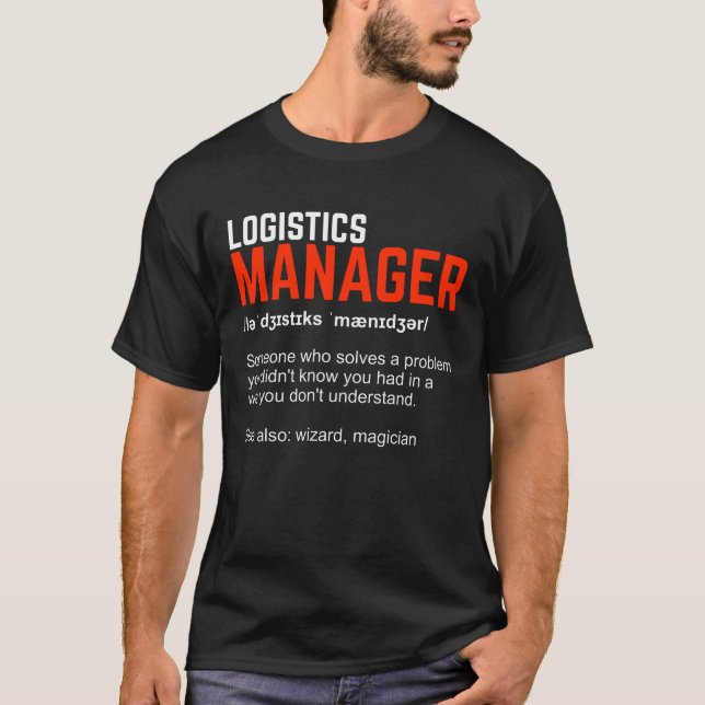 T-shirt Dons à Funny Logistics Manager (Devant)