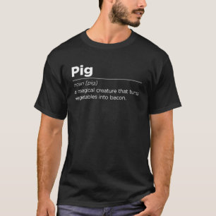 T-shirt Dons De Bacon De Cochon Amusant Pour Hommes Cool P
