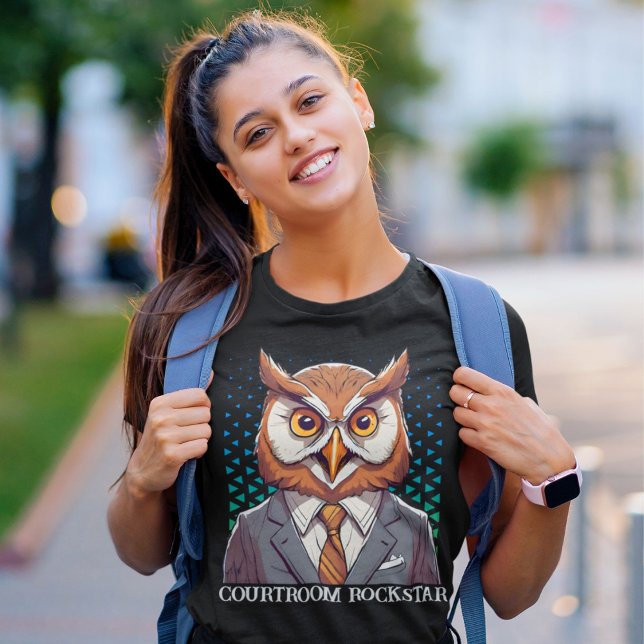 T-shirt Dons de chouette amusant pour l'application de la  (Funny Owl Gifts for Law Student Lawyer Enforcement)