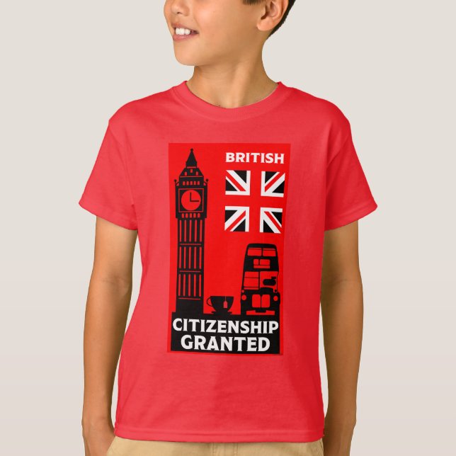 T-shirt Dons de citoyenneté britannique (Devant)