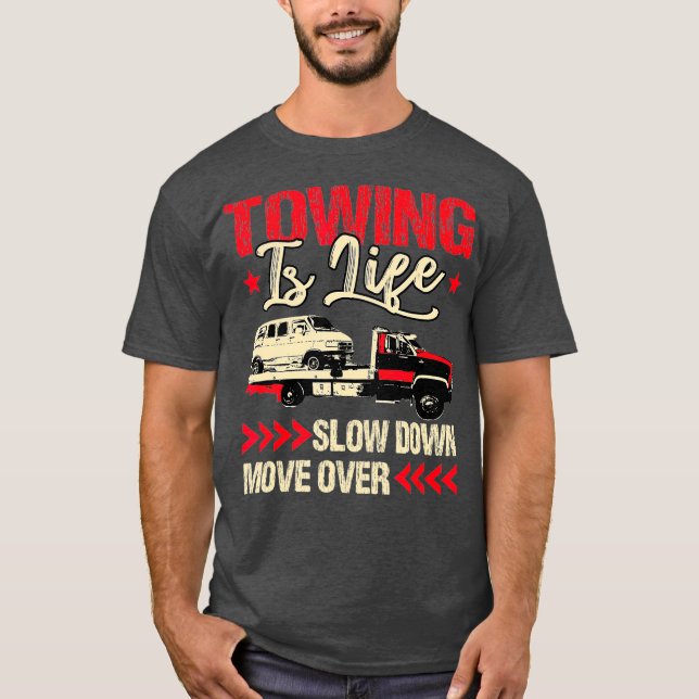 T-shirt Dons de conducteur de camion de remorque Le remorq (Devant)