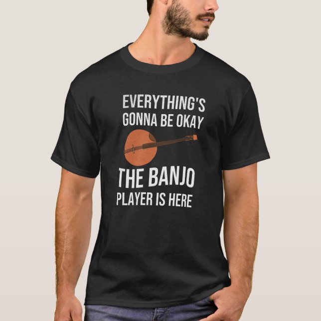 T-shirt Dons de Funny Banjo Player| Louvain de bluegrass (Devant)