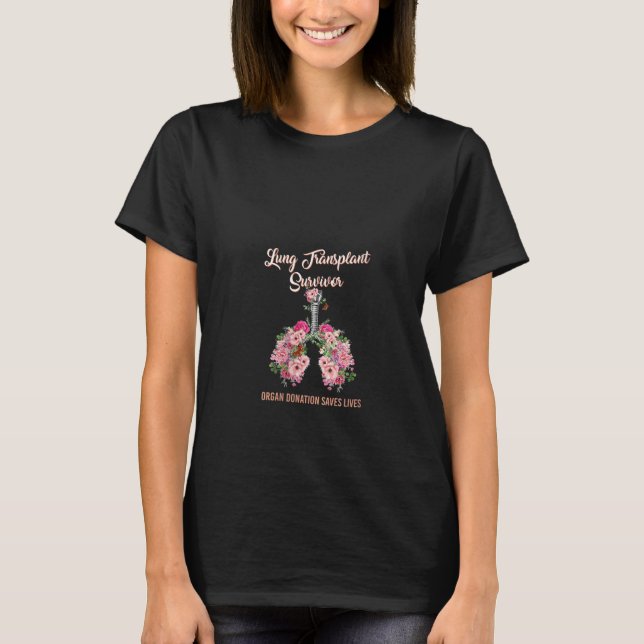 T-shirt Dons d'organes de survivantes de transplantation p (Devant)