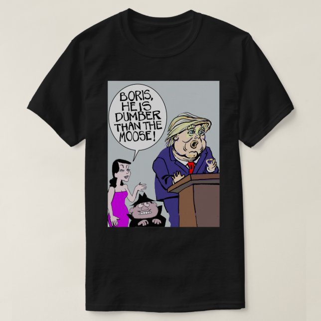 T-shirt Dons Drôle Pour Donald Boris Et Natasha Long Cadea (Design devant)