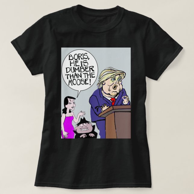 T-shirt Dons Drôle Pour Donald Boris Et Natasha Long Cadea (Design devant)
