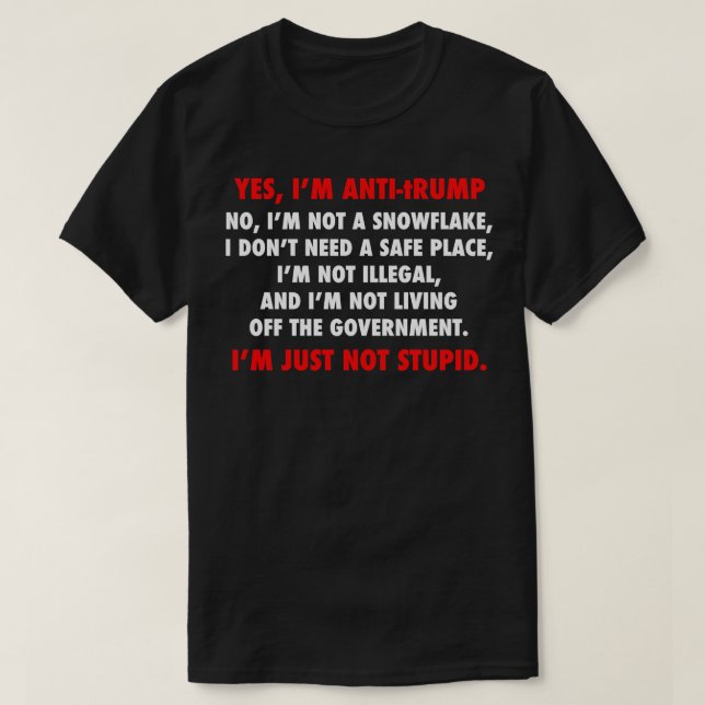 T-shirt Dons Drôle Pour Les Politiciens Anti-Gouvernementa (Design devant)