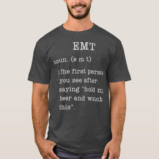 T-shirt Dons EMT amusant Définition Humour d'urgence d'abo