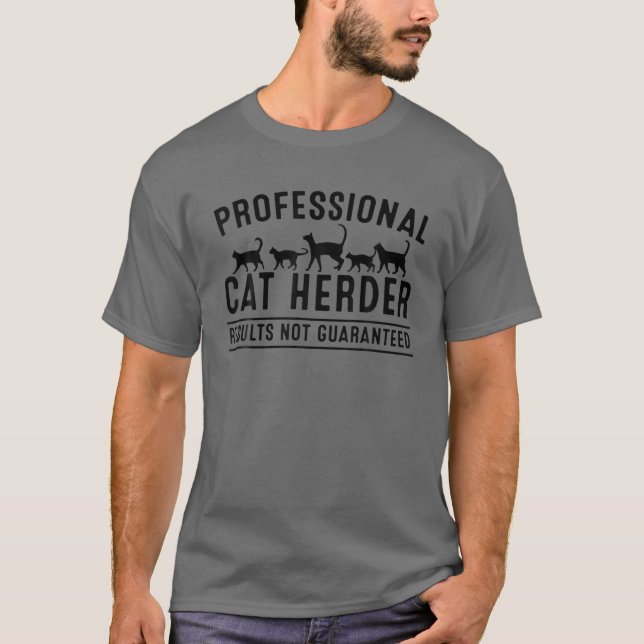 T-shirt Dons Funny Cat Herder À Crazy Animal Kitty Lover (Devant)