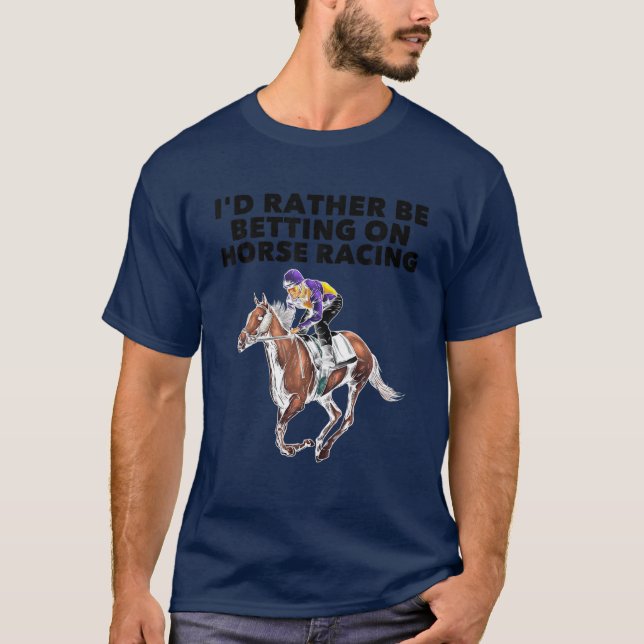 T-shirt Dons Funny Horse Racing Pour Les Hommes Derby Race (Devant)