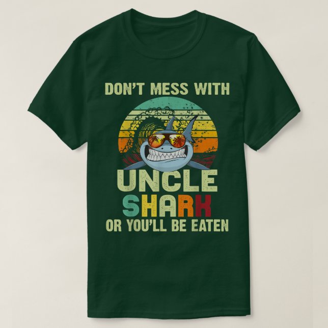 T-shirt Dons Mens Teft Pour Oncle Dont Mess Avec Uncle Sha (Design devant)