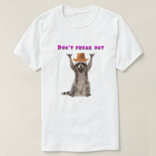 T-shirt Don't Freak Out Raccoon T-shirt homme