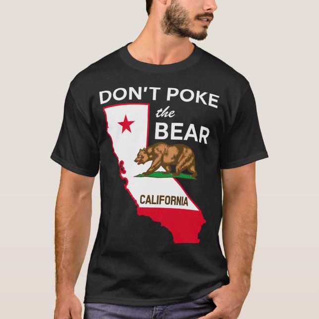 T-shirt Dont Ke The Bear California Republic Design  (Devant)