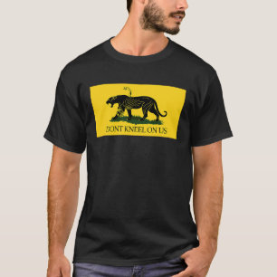 T-shirt DONT KNEEL SUR LE Drapeau US Gadsden Flag Black Pa