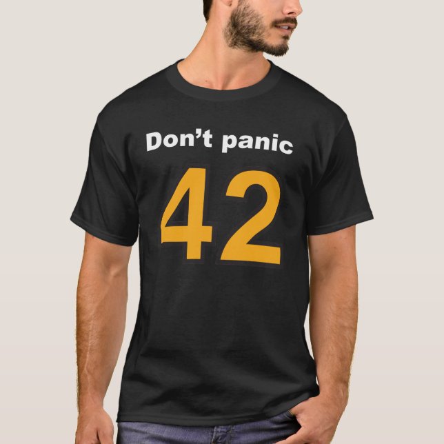 T-shirt Don't panic (Devant)
