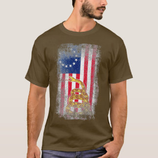 T-shirt Dont Patriot Sur Moi Dont Le Drapeau Du Serpent Ga