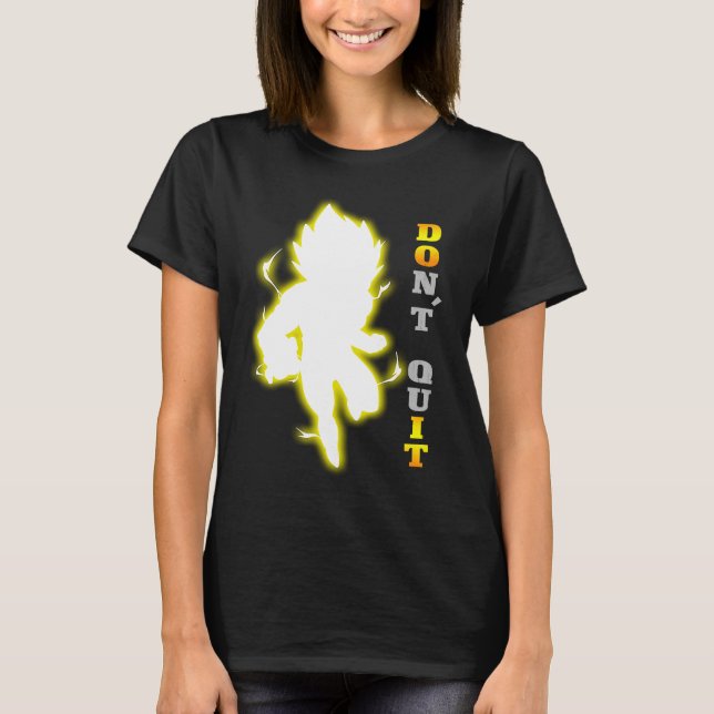 T-shirt Don't Quit Motivational quote, fitness & gym worko (Devant)