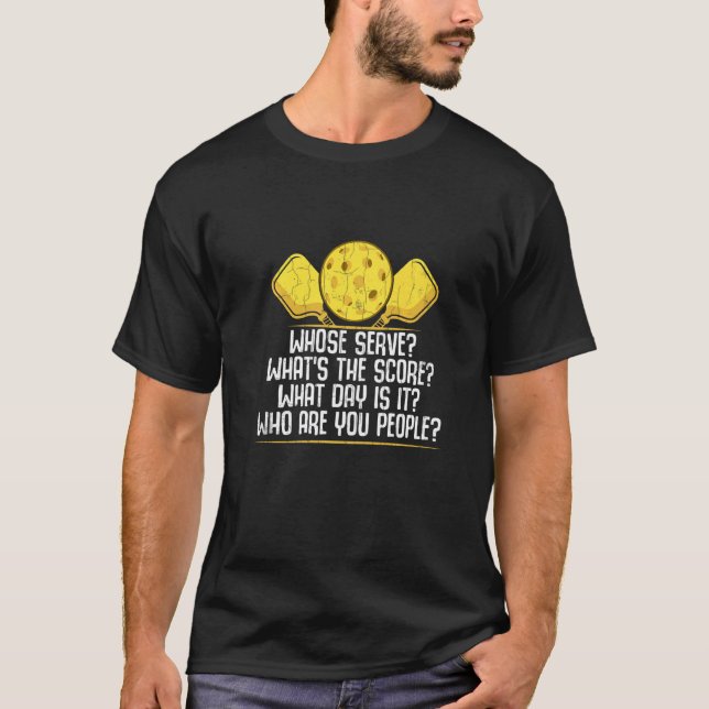 T-shirt Dont Serve Pickleball Player Paddle Graphic (Devant)