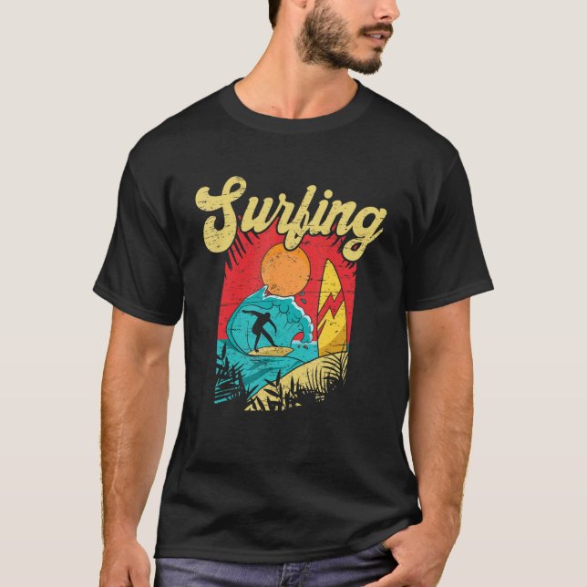 T-shirt Don't Stop Surfing Extreme Sports Sea Waves Surfer (Devant)