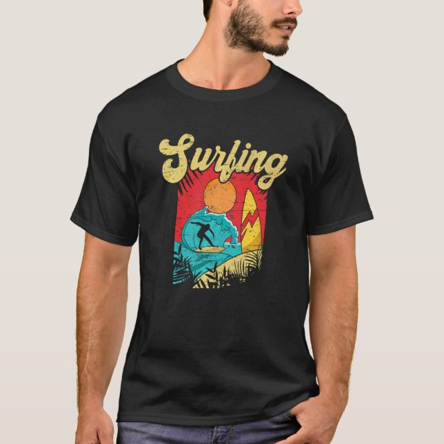 T-shirt Don't Stop Surfing Extreme Sports Sea Waves Surfer (Devant)