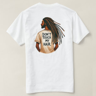 T-shirt "don't touch my hair" avec rasta à Dreadlocks